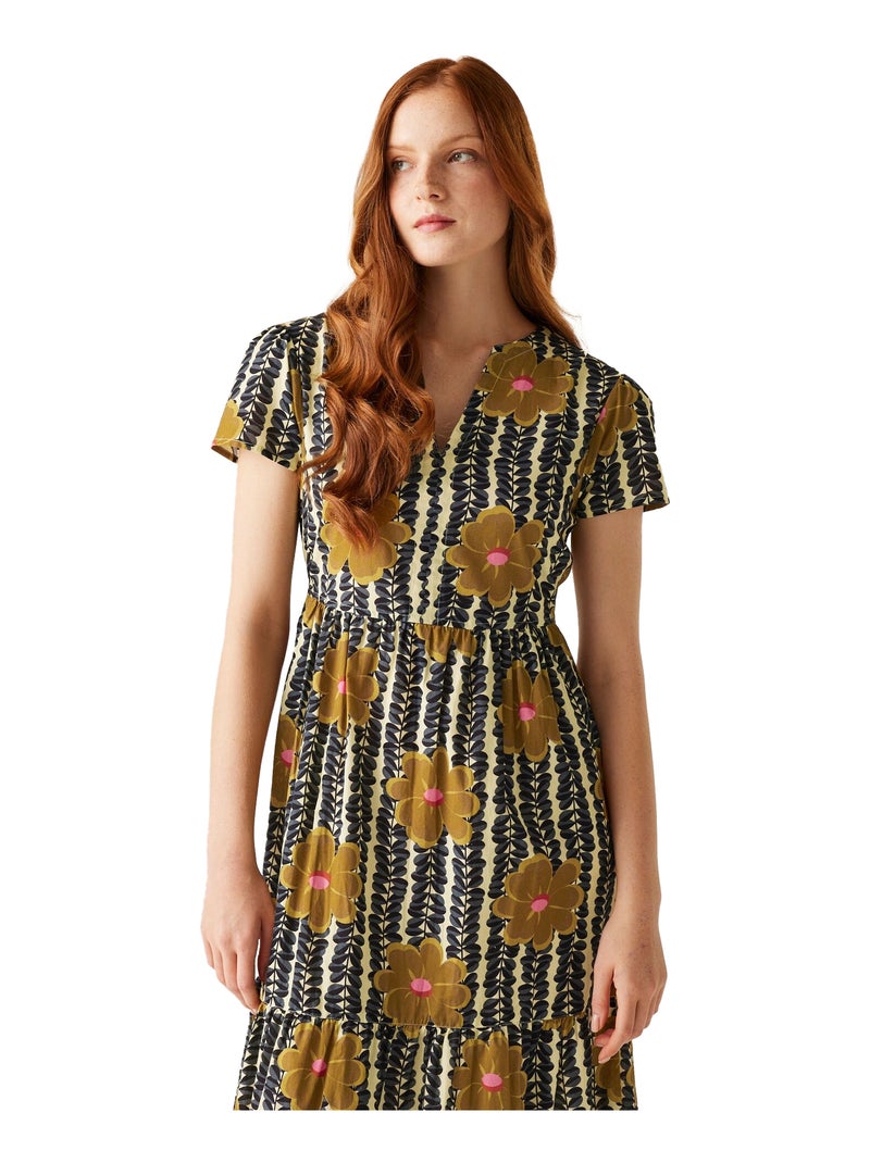 Régate - Robe mi-longue ORLA KIELY Jaune - Kiabi