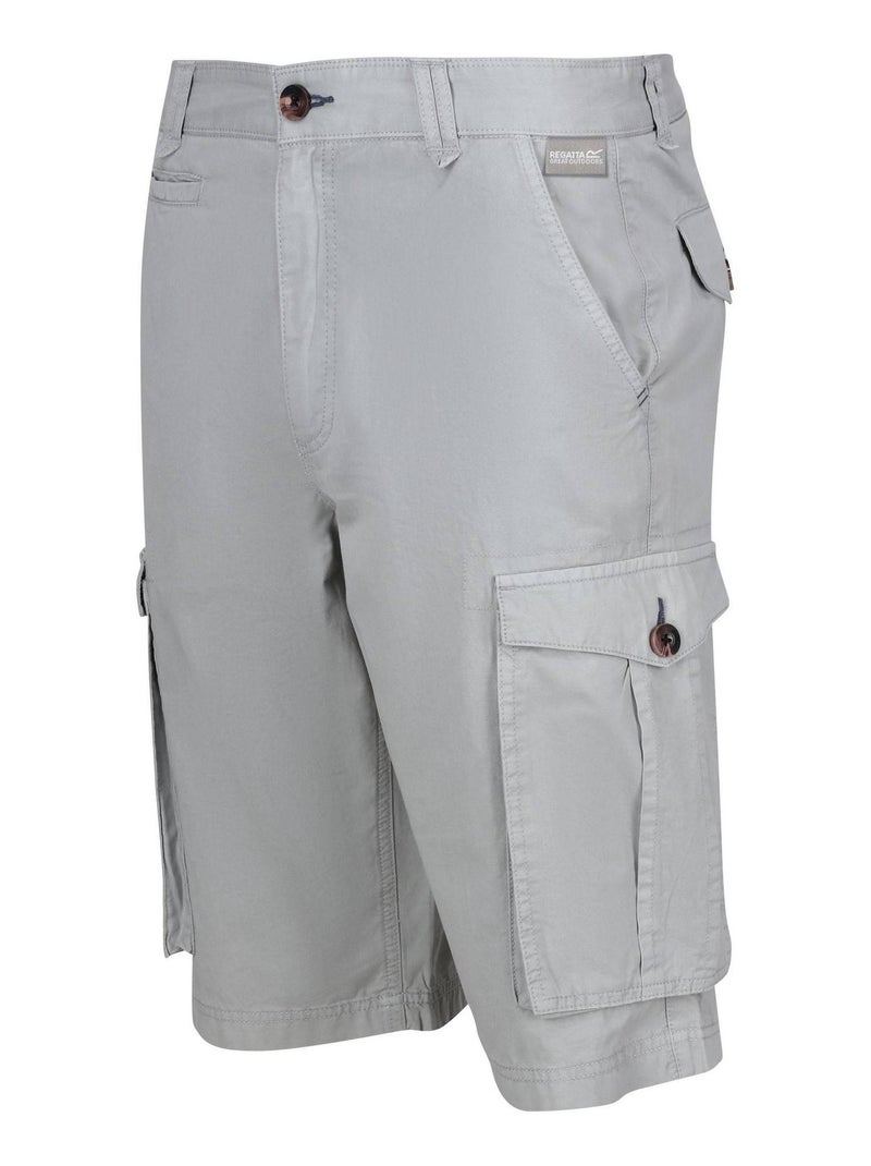 Régate - Short à poches motif/style rétro SHOREBAY Gris Argenté - Kiabi