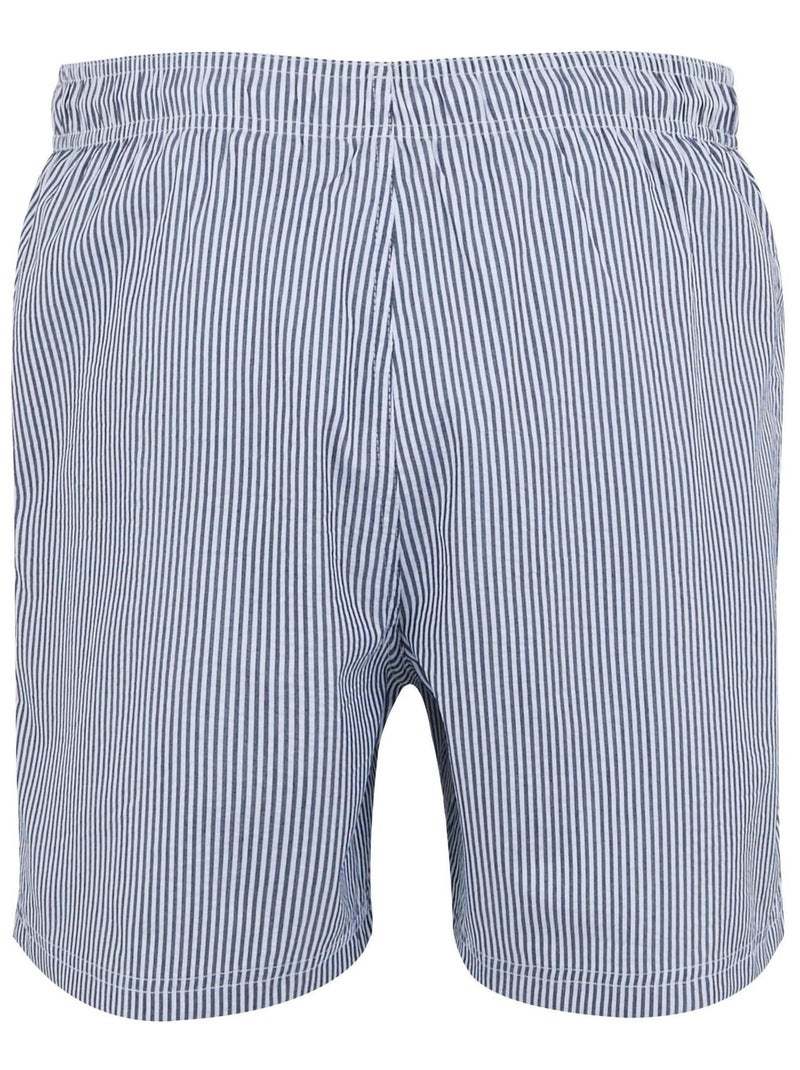 Régate - Short de bain motif/style à rayures LORAS Bleu marine - Kiabi