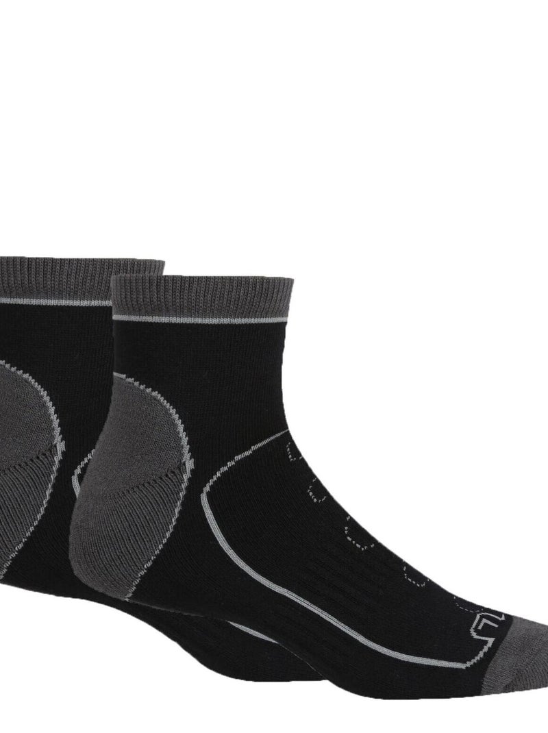 Régate - Socquettes SAMARIS TRAIL Noir Gris Noir - Kiabi