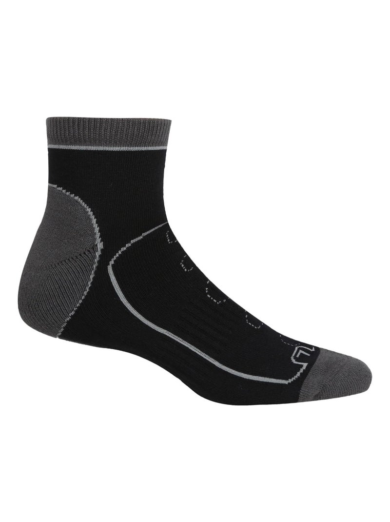 Régate - Socquettes SAMARIS TRAIL Noir Gris Noir - Kiabi