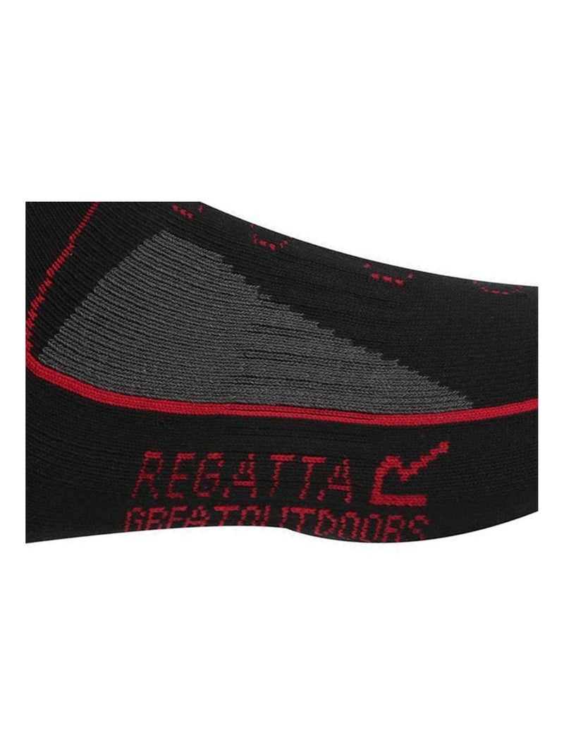 Régate - Socquettes SAMARIS TRAIL Noir Rouge - Kiabi
