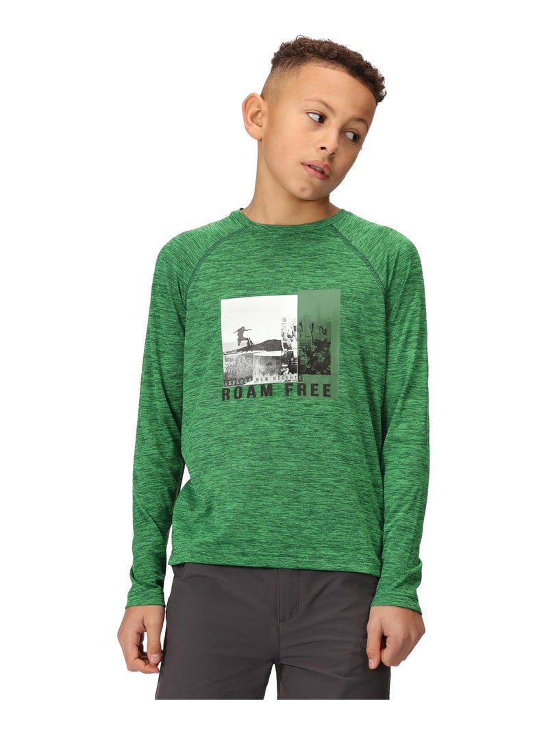 Régate - T-shirt BURNLEE ROAM FREE Vert foncé - Kiabi