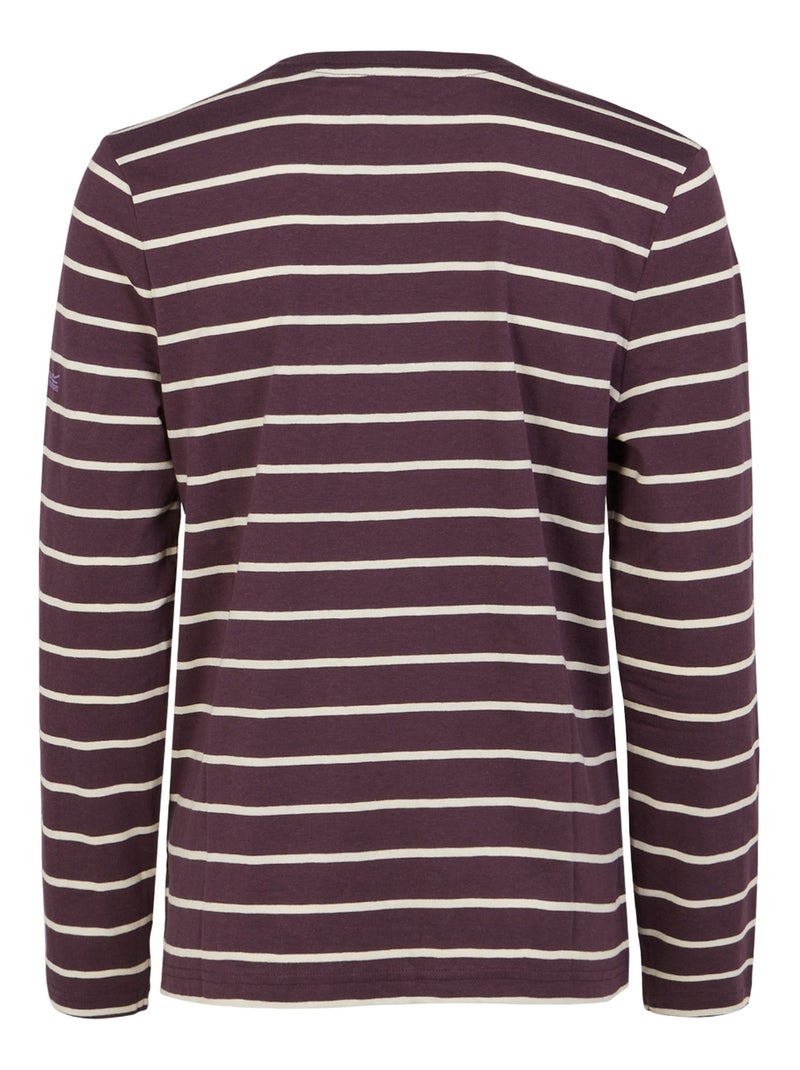 Régate - T-shirt manches longues motif/style à rayures FEDERICA Violet prune - Kiabi