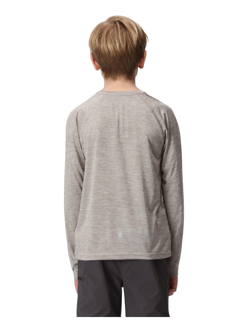 Régate - T-shirt manches longues motif/style Cyclisme BURNLEE Gris Argenté - Kiabi