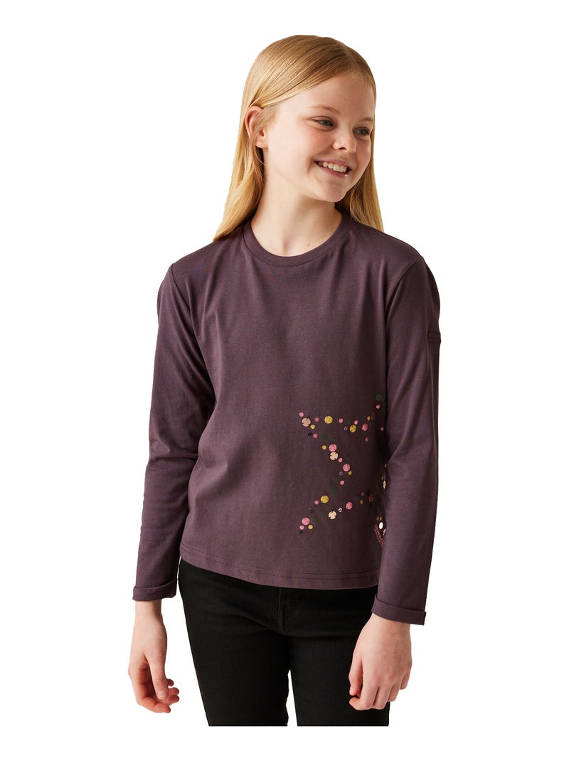 Régate - T-shirt manches longues motif/style Étoile WENBIE Violet prune - Kiabi