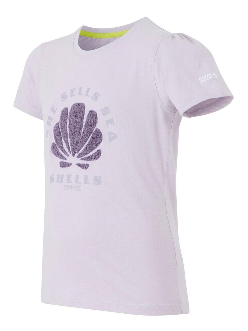 Régate - T-shirt motif/style Coquillage BOSLEY Mauve lilas - Kiabi