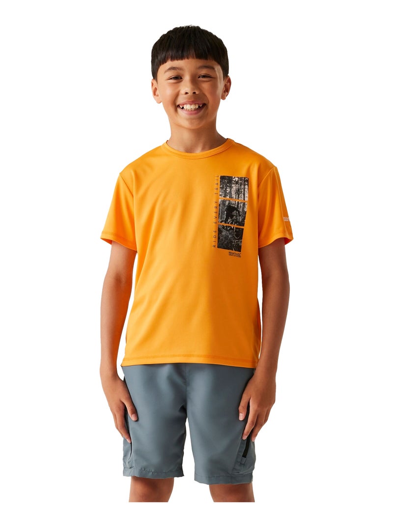 Régate - T-shirt motif/style Cyclisme ALVARADO Orange - Kiabi