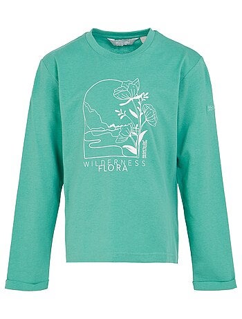 Régate - T-shirt motif/style fleur et montagne WENBIE