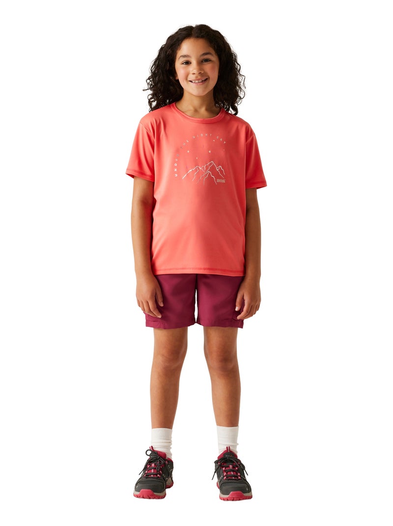 Régate - T-shirt motif/style montagne ALVARADO Orange clair - Kiabi