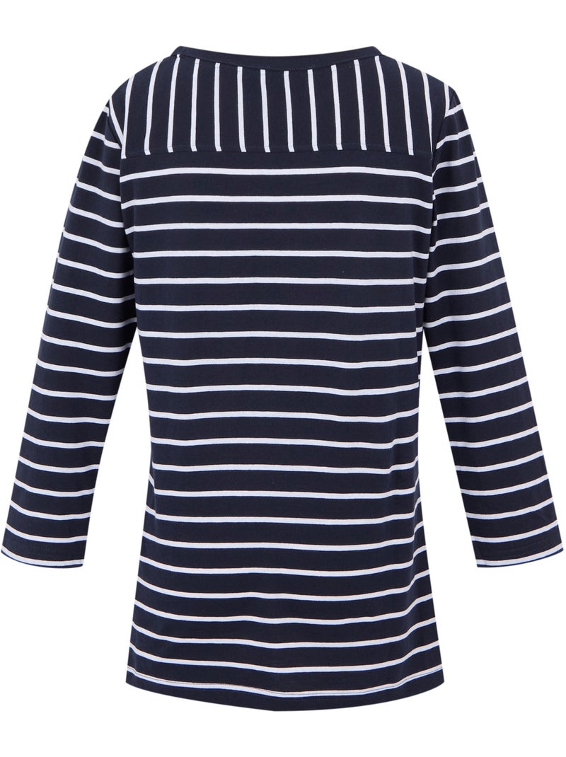 Régate - T-shirt motif/style rayé BAYLETTE Bleu Bleu marine Blanc - Kiabi