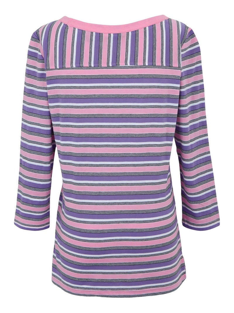 Régate - T-shirt motif/style rayé BAYLETTE Rose clair - Kiabi
