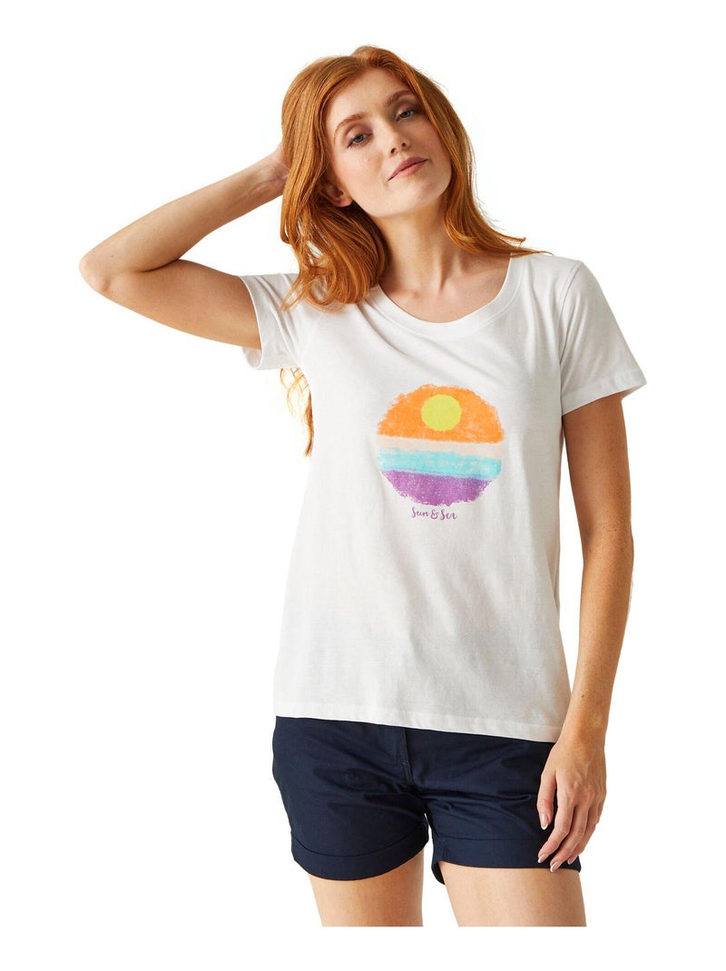 Régate - T-shirt motif/style Soleil FILANDRA Blanc - Kiabi