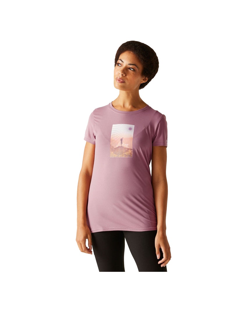 Régate - T-shirt motif/style Soleil FINGAL Mauve lilas - Kiabi