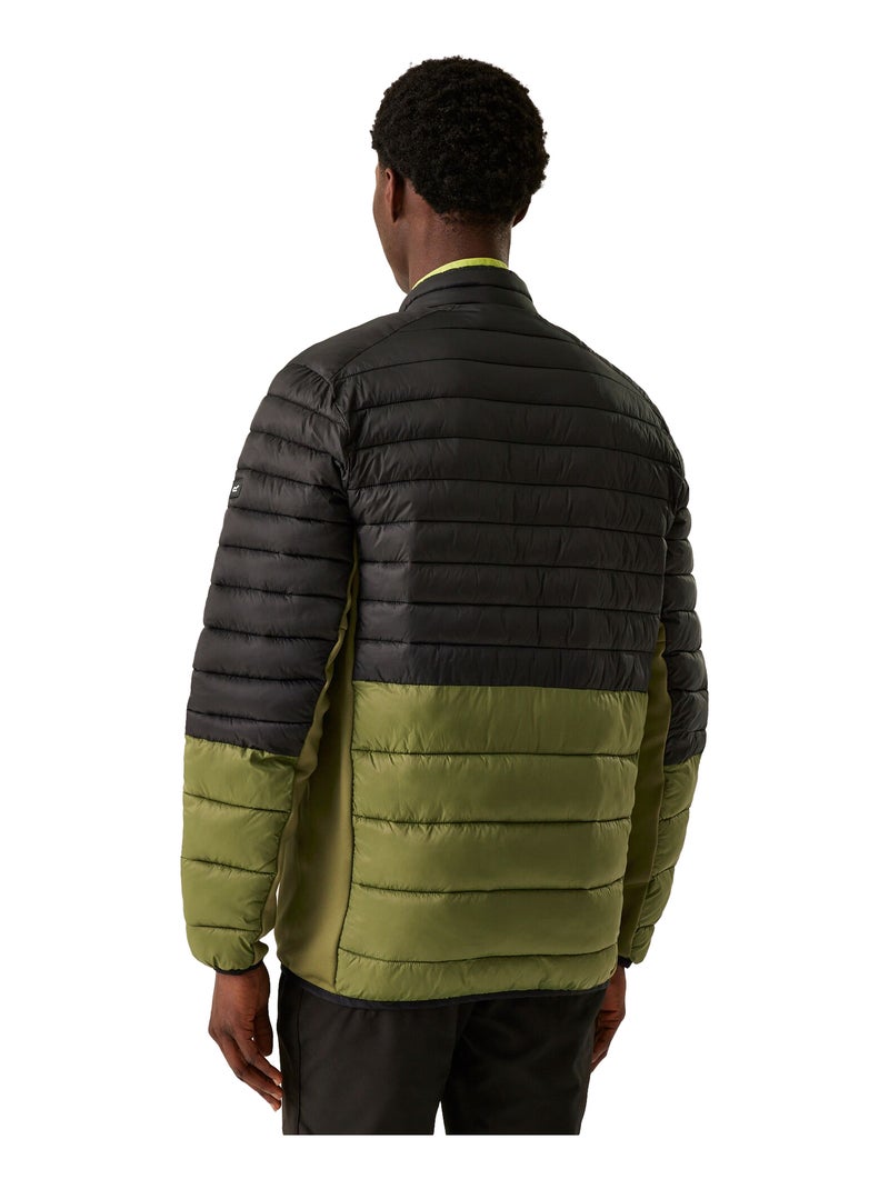 Régate - Veste hybride motif/style blocs de couleurs LEEDRE Vert bouteille - Kiabi