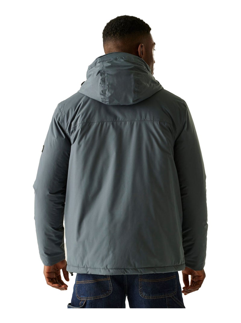 Régate - Veste imperméable Bleu marine/Gris froid - Kiabi