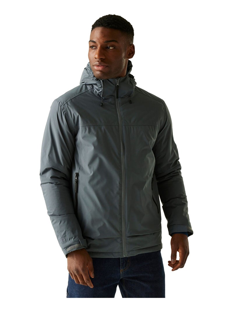 Régate - Veste imperméable Bleu marine/Gris froid - Kiabi