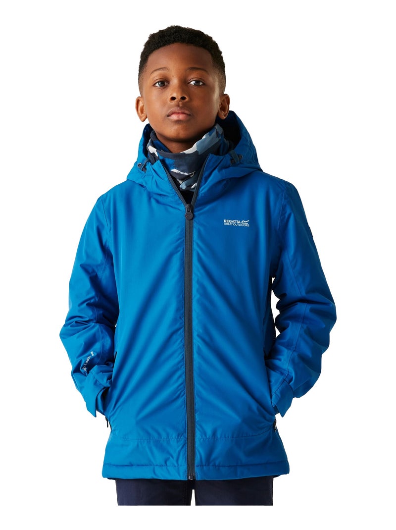 Régate - Veste imperméable FRELTON Bleu marine/Orange fluo - Kiabi