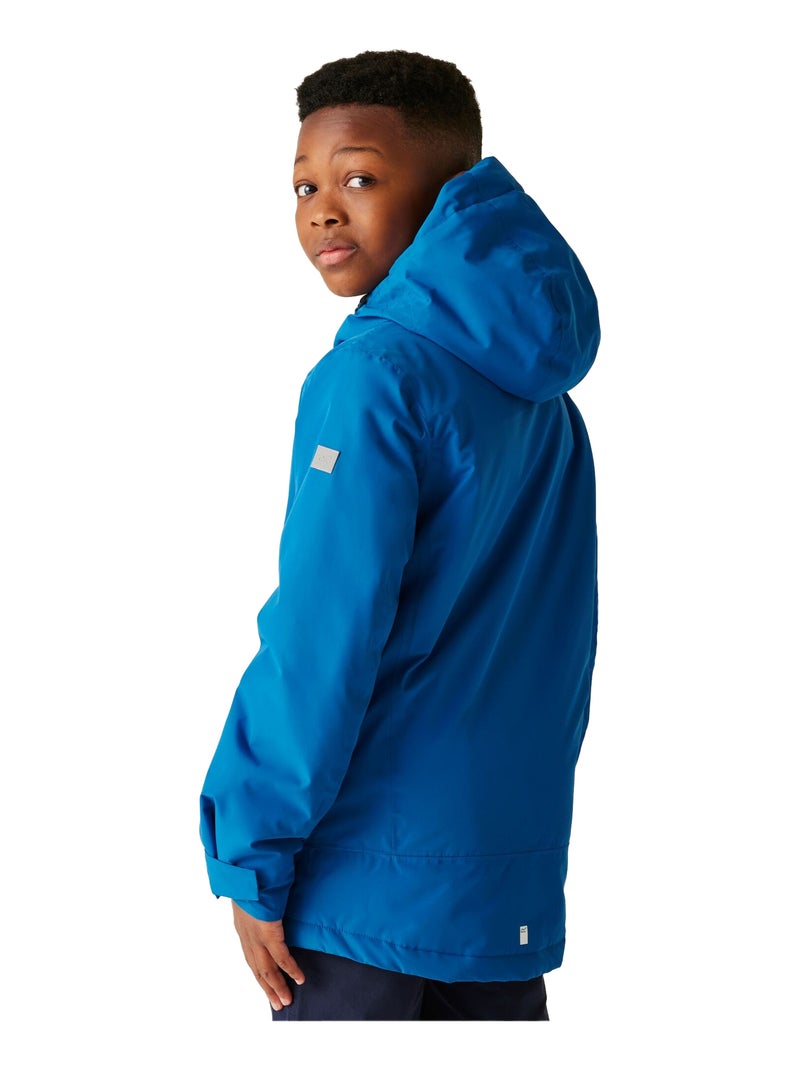 Régate - Veste imperméable FRELTON Bleu marine/Orange fluo - Kiabi