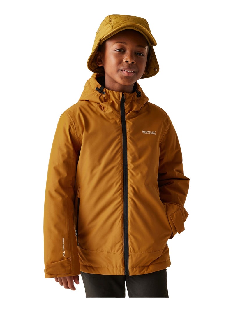 Régate - Veste imperméable FRELTON Carbone/Orange fluo - Kiabi