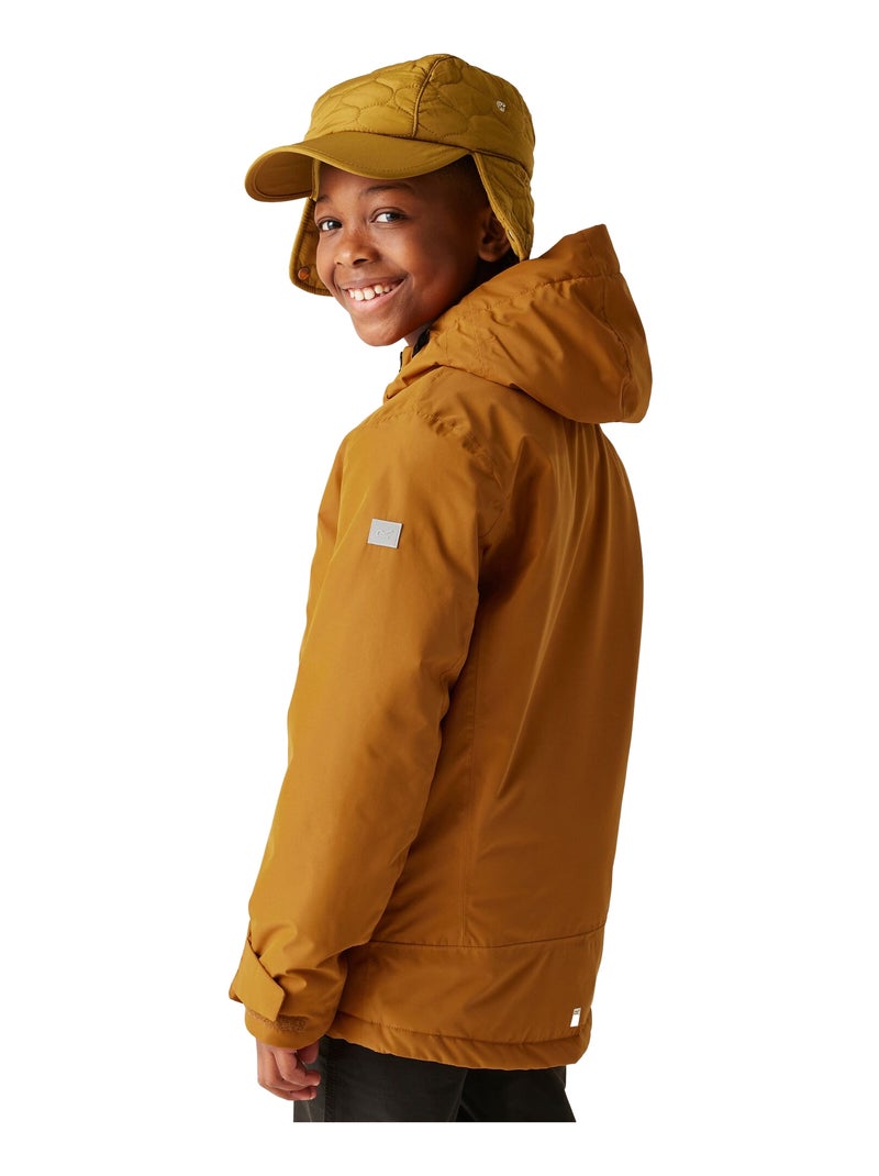 Régate - Veste imperméable FRELTON Carbone/Orange fluo - Kiabi