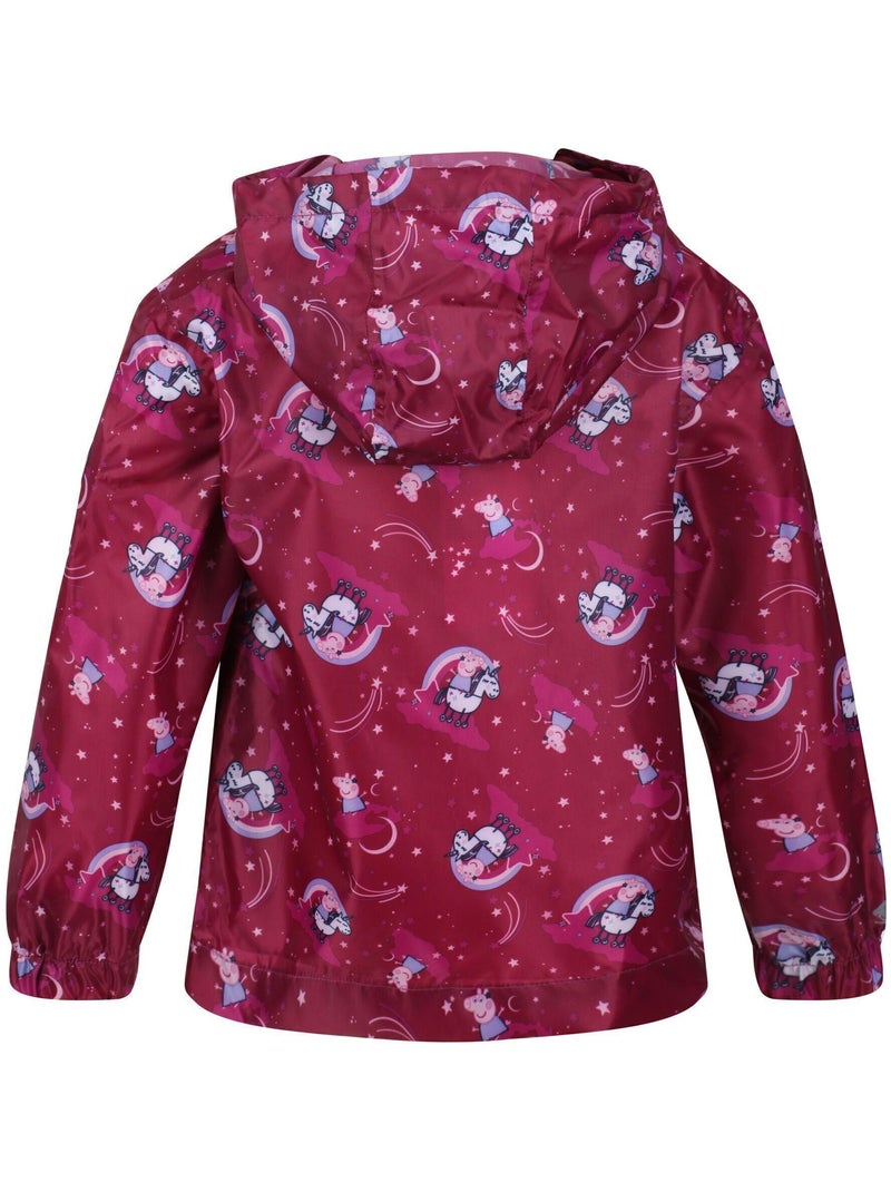 Régate - Veste imperméable motif/style Peppa Pig Rose framboise - Kiabi