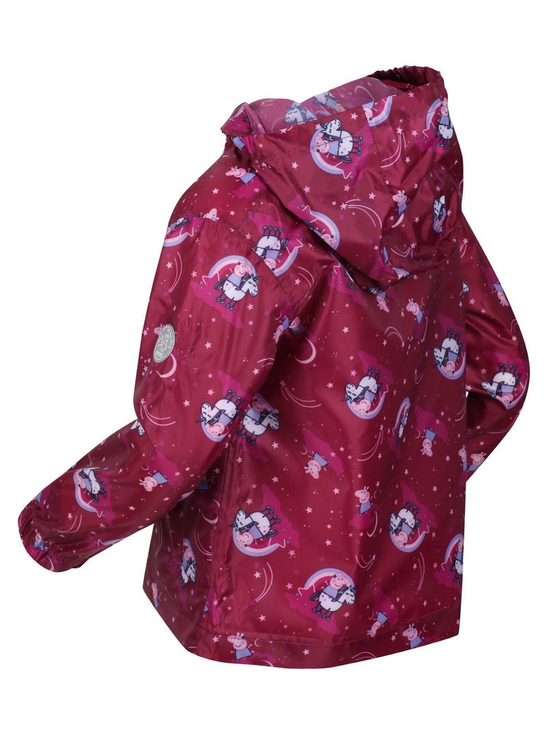 Régate - Veste imperméable motif/style Peppa Pig Rose framboise - Kiabi