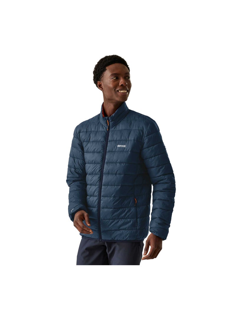 Régate - Veste matelassée MARIZION Bleu marine/Orange fluo - Kiabi