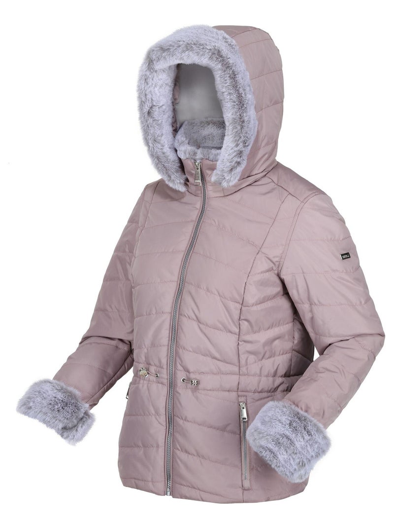 Régate - Veste motif/style Bord duveteux WILLABELLA Violet - Kiabi