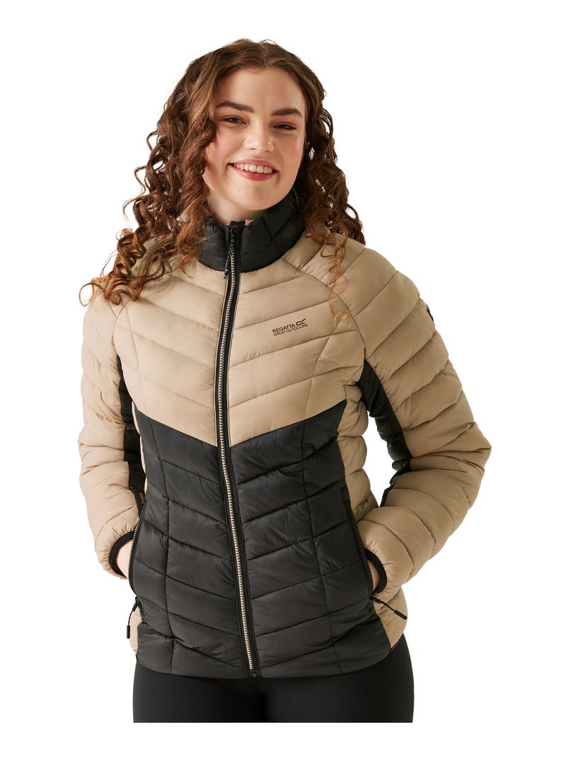 Régate - Veste motif/style matelassé DALENT Gris taupe - Kiabi