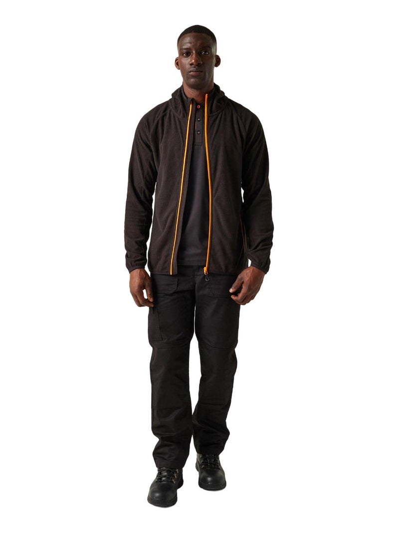 Régate - Veste polaire NAVIGATE Noir Orange - Kiabi