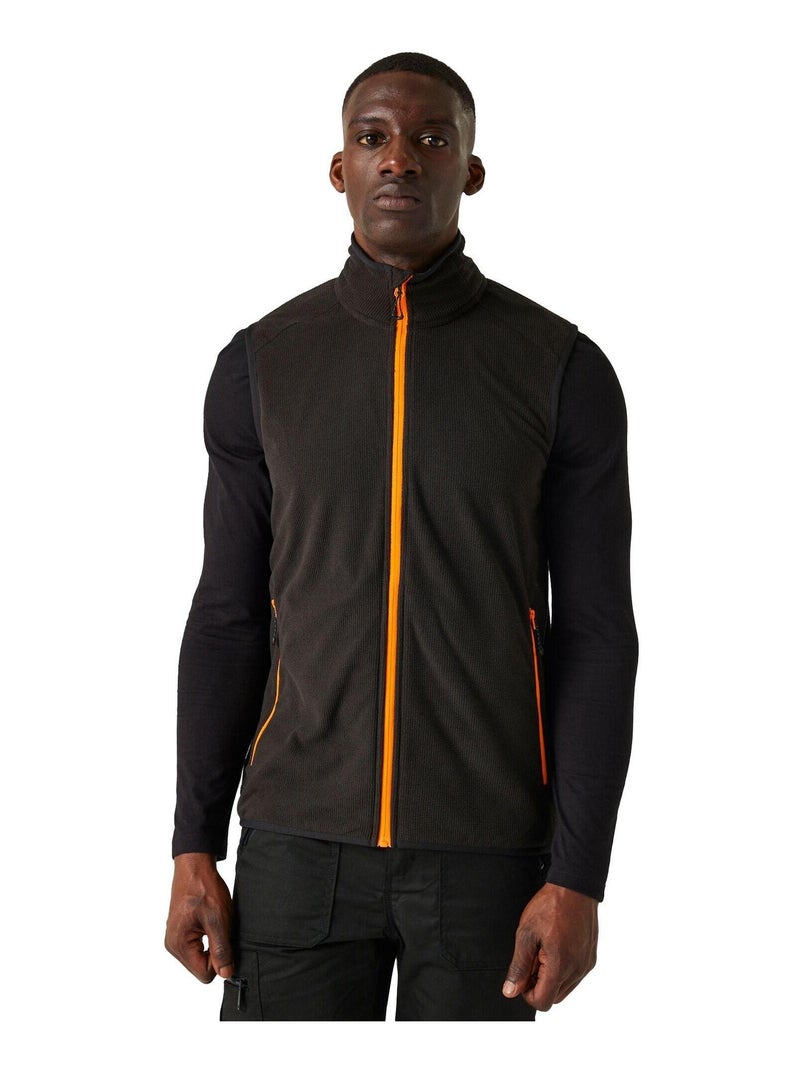 Régate - Veste sans manches NAVIGATE Noir Orange - Kiabi