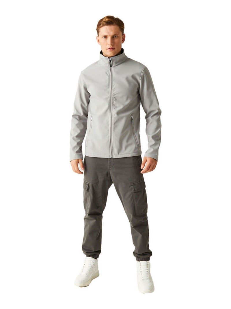 Régate - Veste softshell ASCENDER Gris Noir - Kiabi