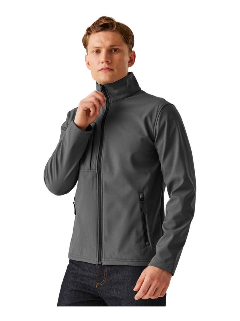 Régate - Veste softshell OCTAGON Gris Noir Noir - Kiabi