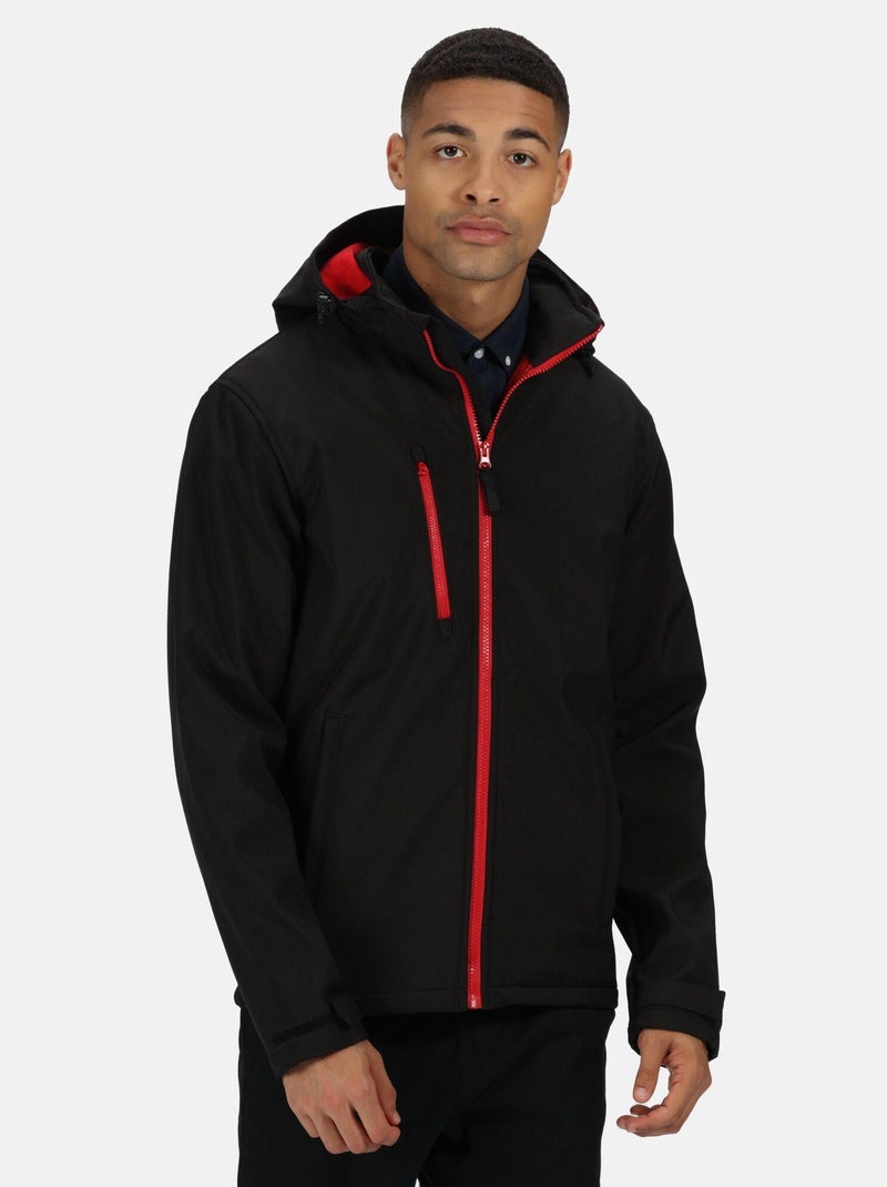 Régate - Veste softshell VENTURER Noir Rouge - Kiabi