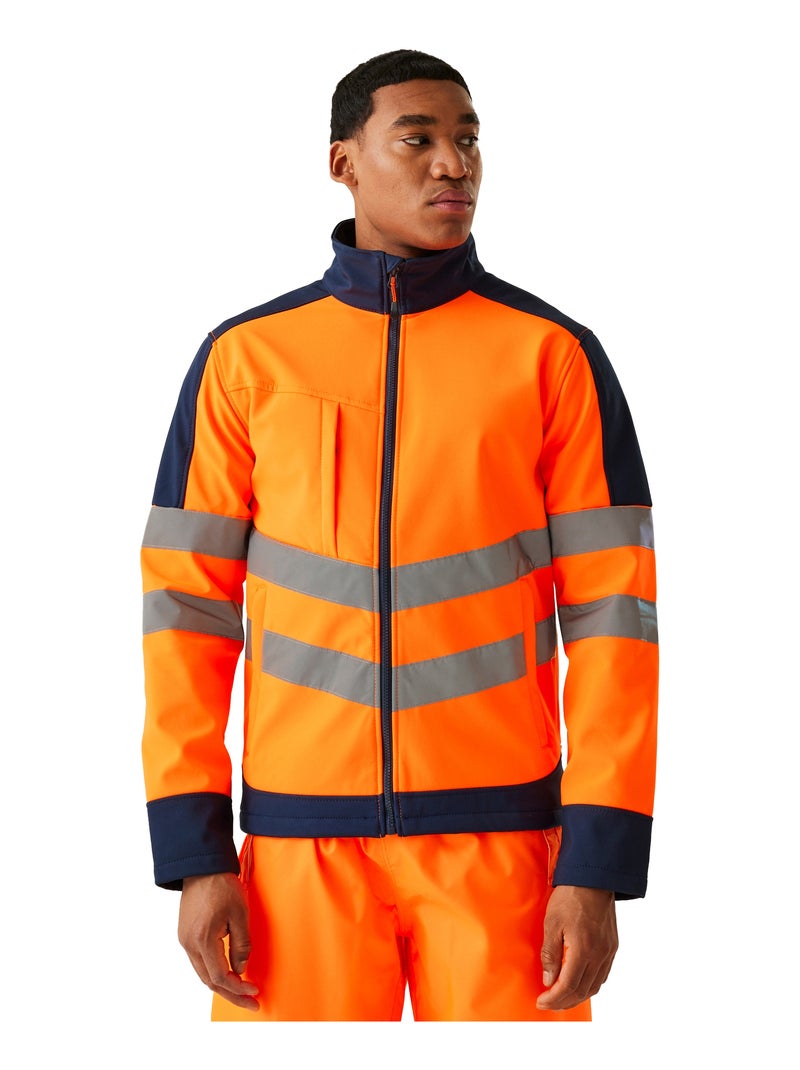 Régate - Veste softshell X-PRO Noir Orange - Kiabi