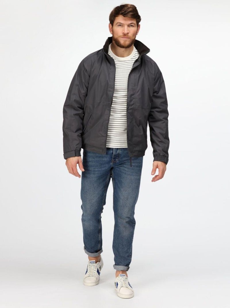 Régate Dover - Veste coupe-vent imperméable Gris Noir - Kiabi