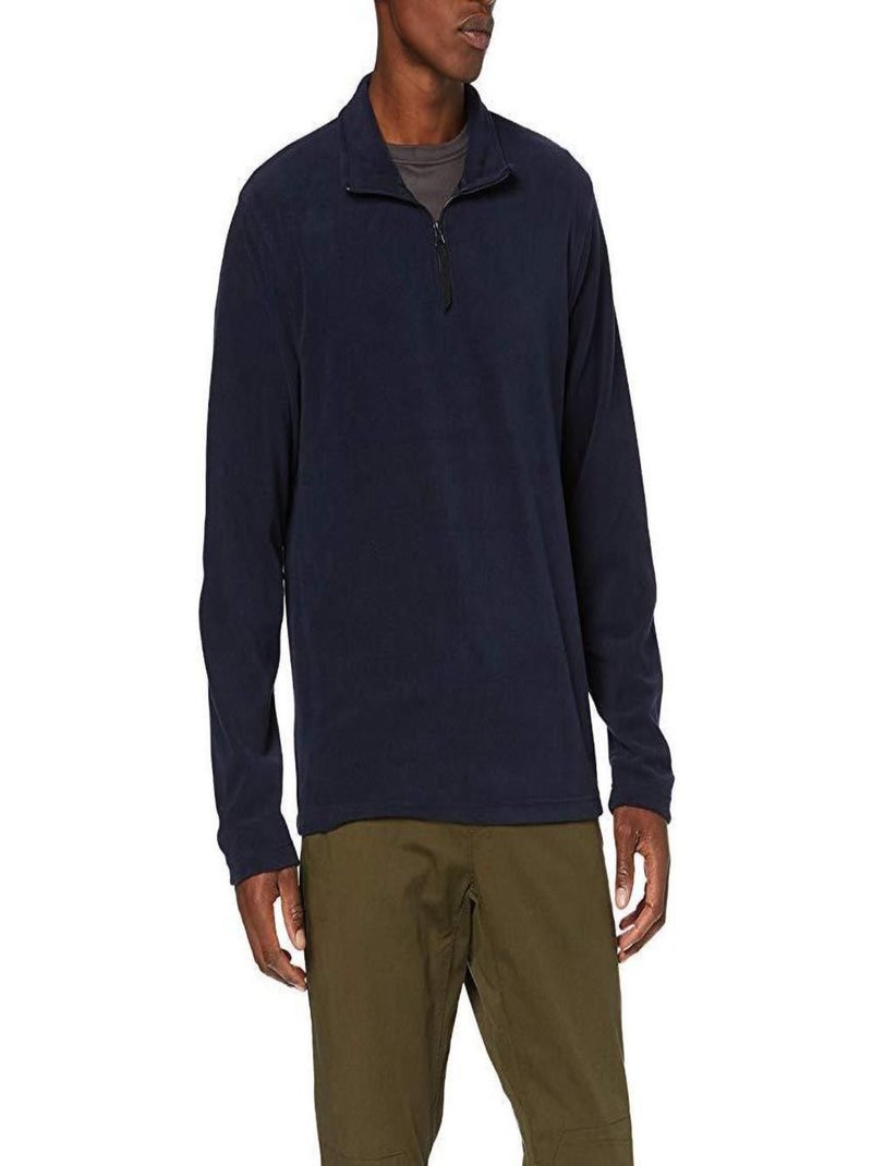 Régate Mens Micro Zip Neck Fleece Top (170 GSM) Bleu marine - Kiabi