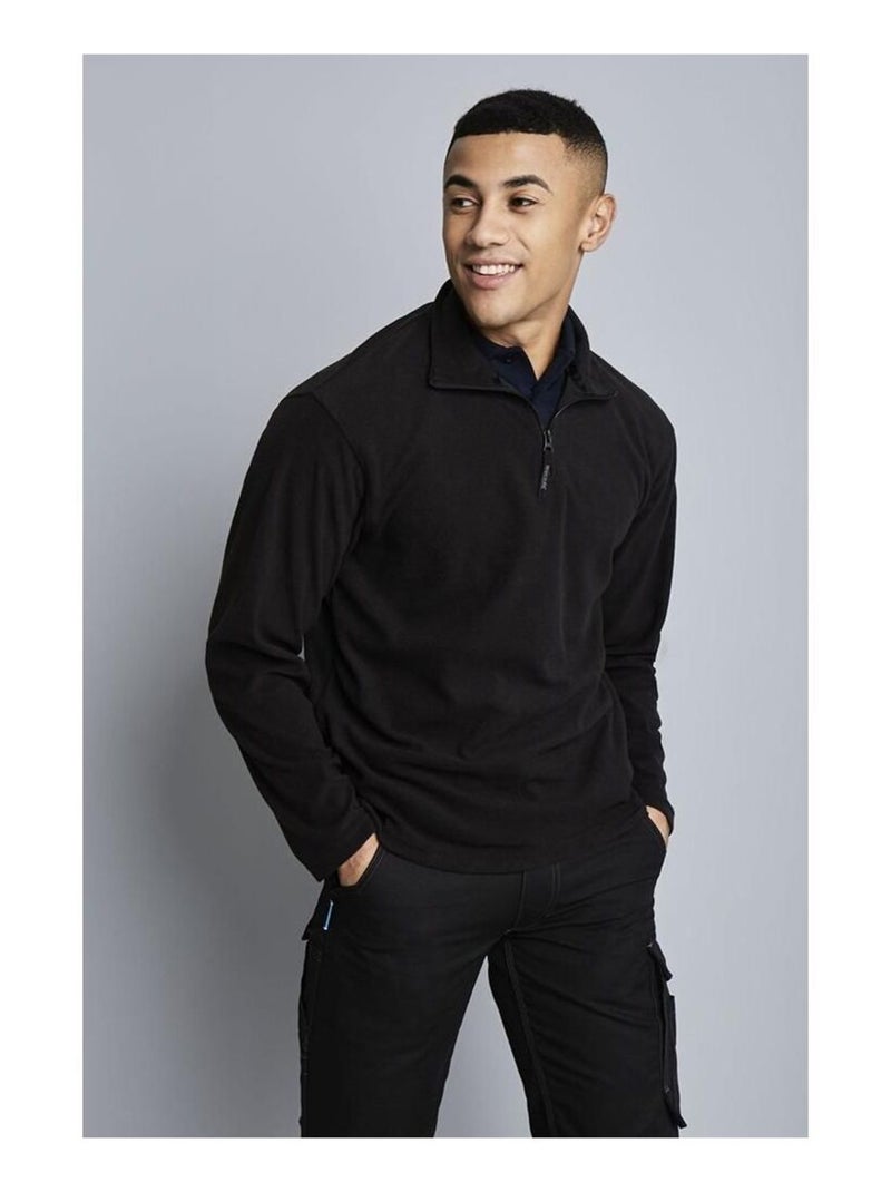 Régate Mens Micro Zip Neck Fleece Top (170 GSM) Noir - Kiabi
