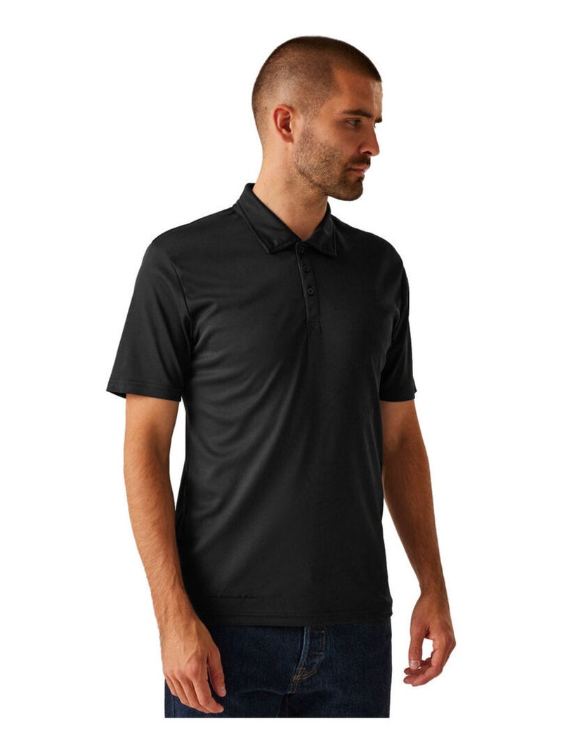 Régate Polo recyclé pour hommes Noir - Kiabi