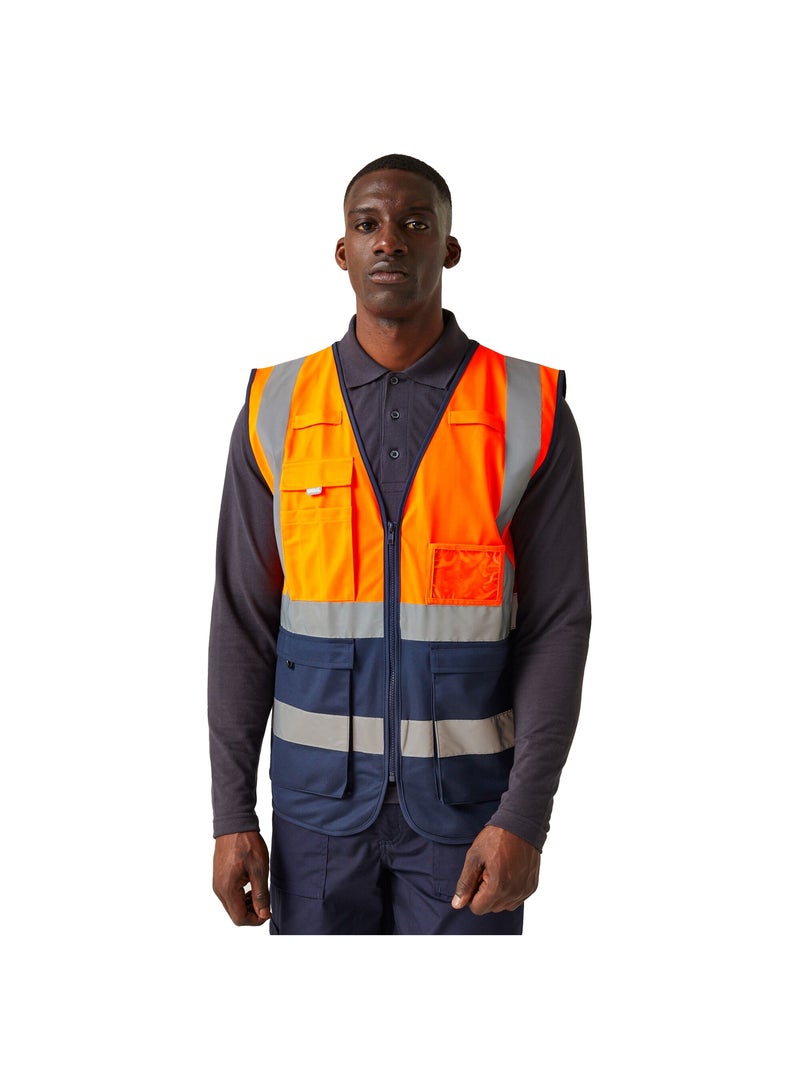Régate Professional - Gilet haute visibilité Bleu Orange - Kiabi