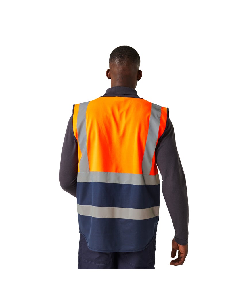 Régate Professional - Gilet haute visibilité Bleu Orange - Kiabi