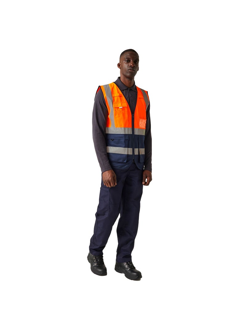 Régate Professional - Gilet haute visibilité Bleu Orange - Kiabi