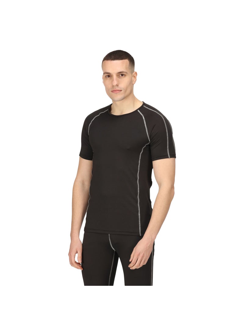 Régate Professional - Haut thermique Manches courtes Noir - Kiabi