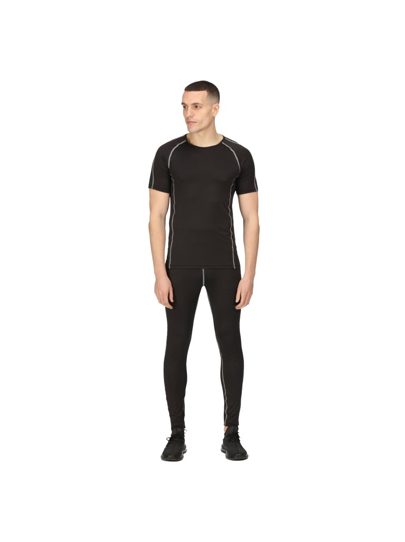Régate Professional - Haut thermique Manches courtes Noir - Kiabi
