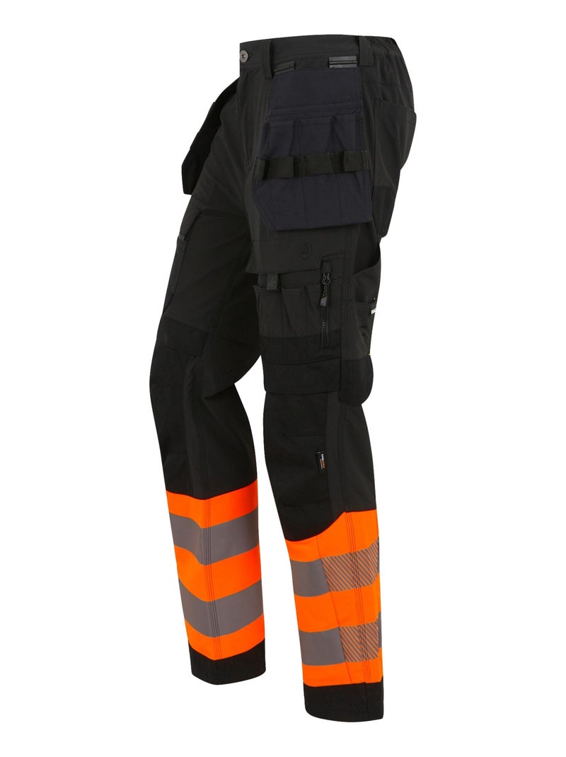Régate Professional - Pantalon de travail Noir Orange - Kiabi