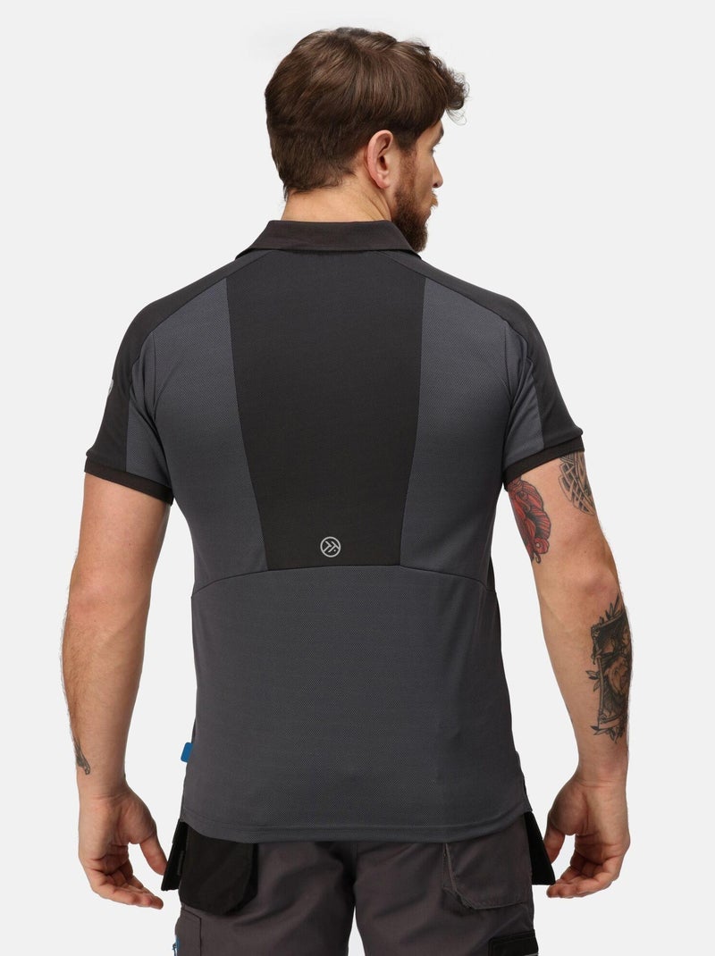 Régate Professional - Polo Gris - Kiabi