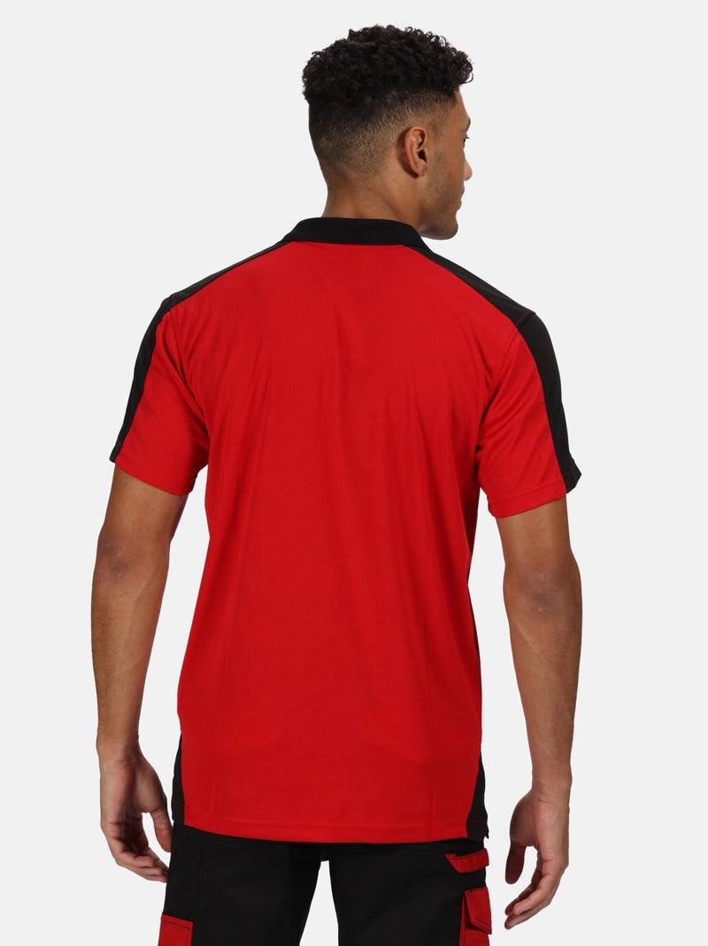 Régate Professional - Polo motif/style Contrasté Rouge brique - Kiabi