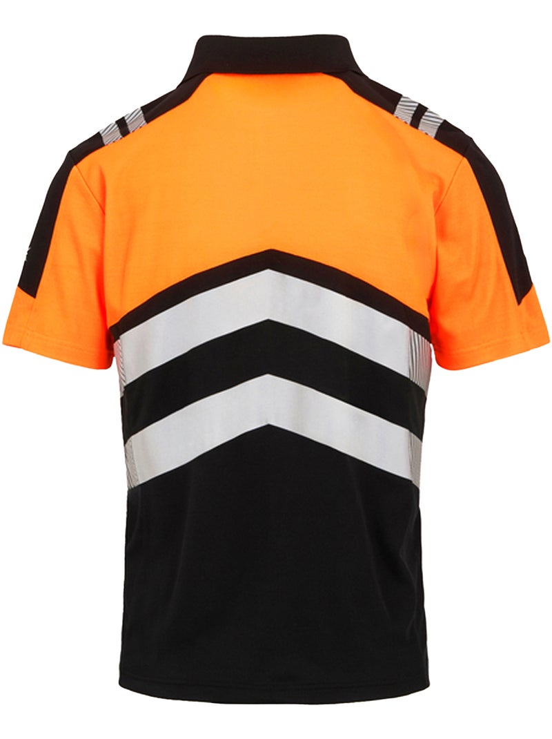 Régate Professional - Polo Noir Orange - Kiabi