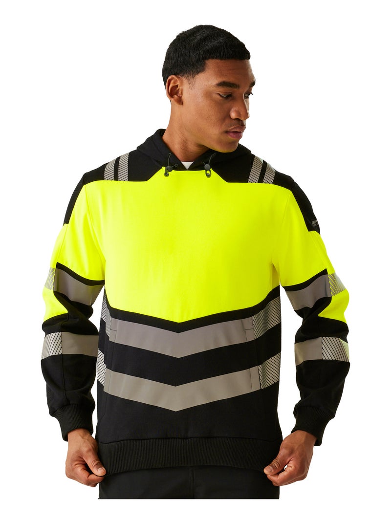 Régate Professional - Sweat à capuche Noir Jaune - Kiabi